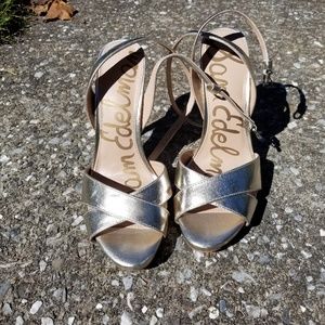 Gold Sam Edelman Heels